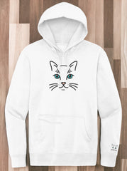 Cute Kitty Pullover Hoodie Sweatshirt