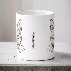Line-Art Cat Mug