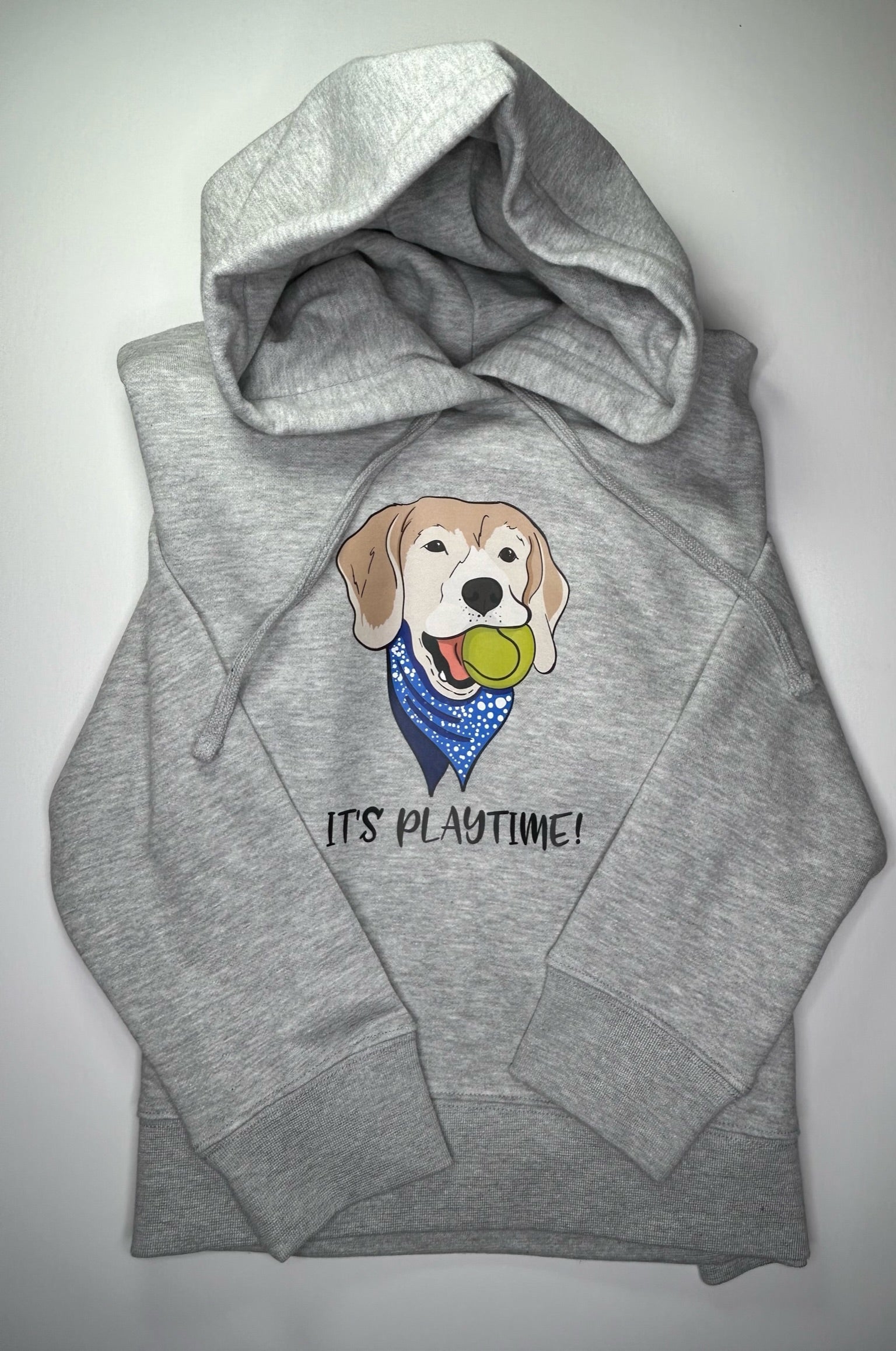 It's Playtime Dog Hooded Pullover Sweatshirt