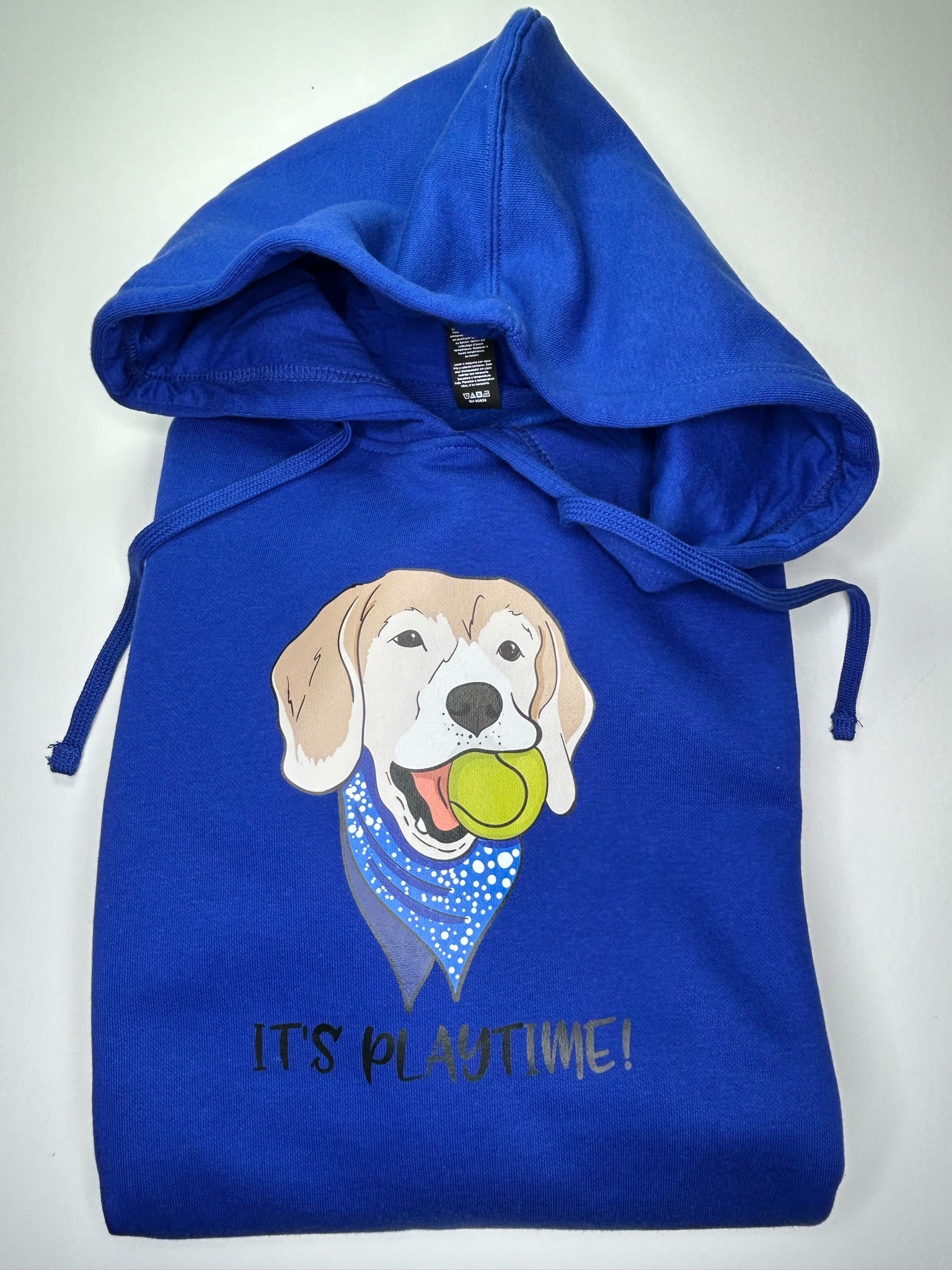 It's Playtime Dog Hooded Pullover Sweatshirt