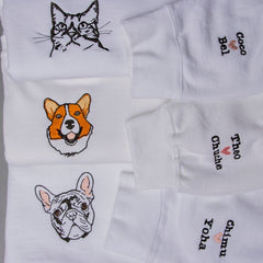 Customized Embroidered Sweatshirt 3-4 Pets